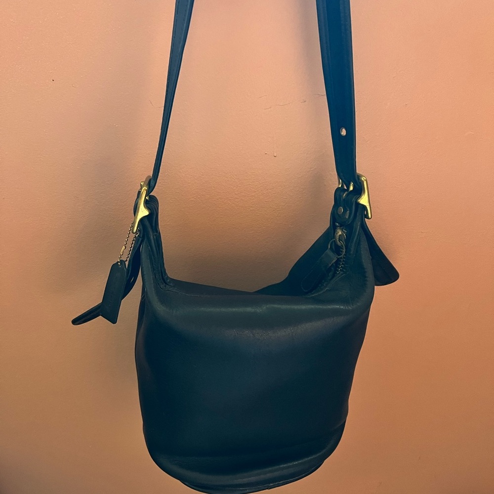 Original leather classic hobo style Coach bag